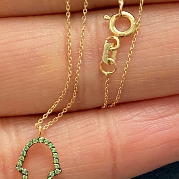 Alemdara Hamra Hand of Hamsa Necklace - Picture 7 of 11
